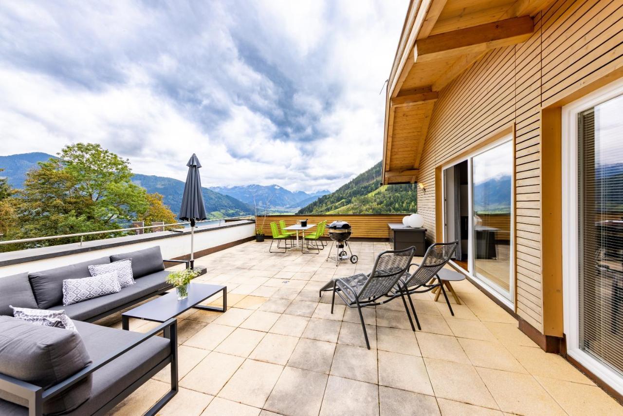 Der Sonnberg Alpinlodges - Apartments Mit Seeblick, Privater Sauna Und Self Check-In Zell am See Exterior foto
